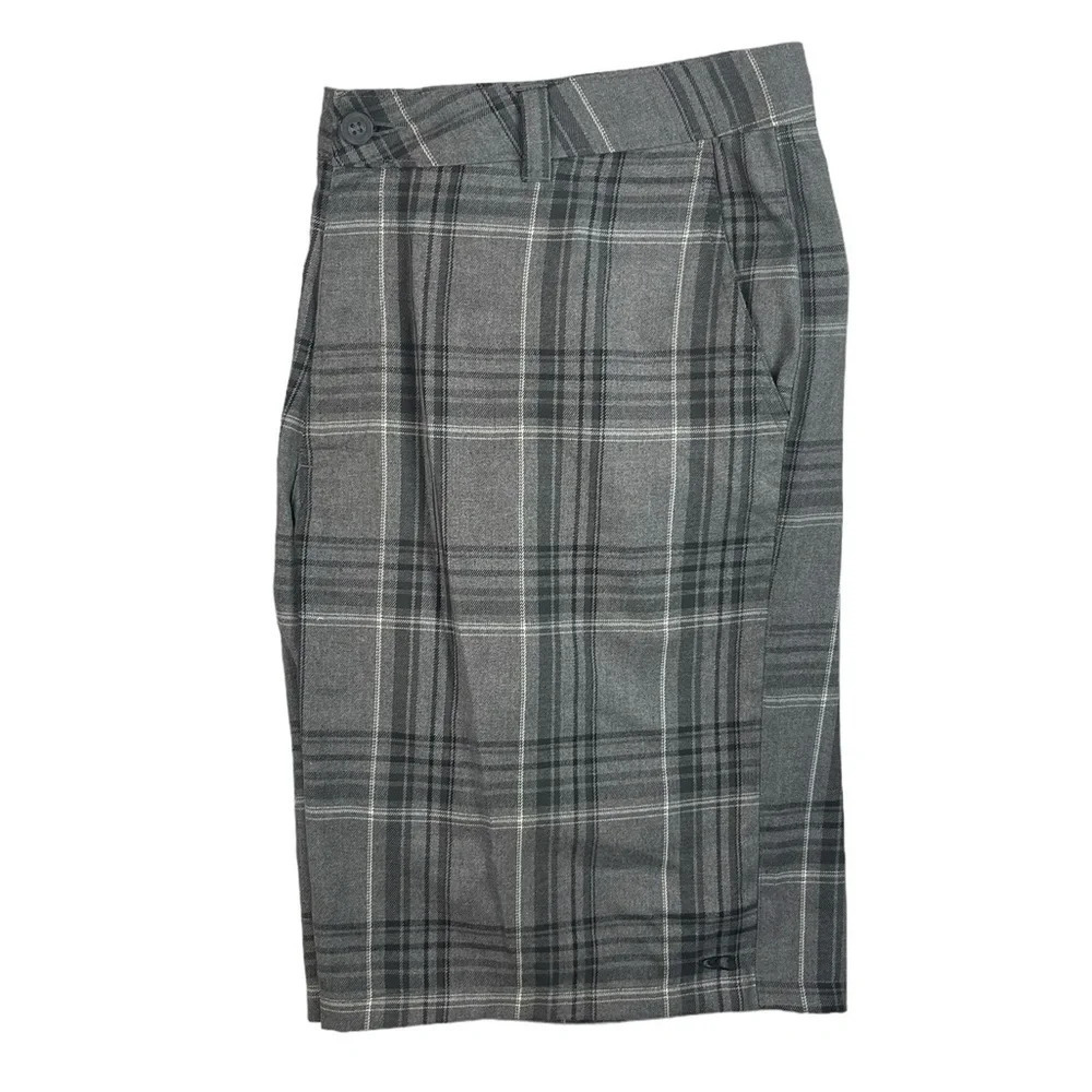 Sh541 Mens Oneill Surfing Brand Plaid Beach Shorts 38